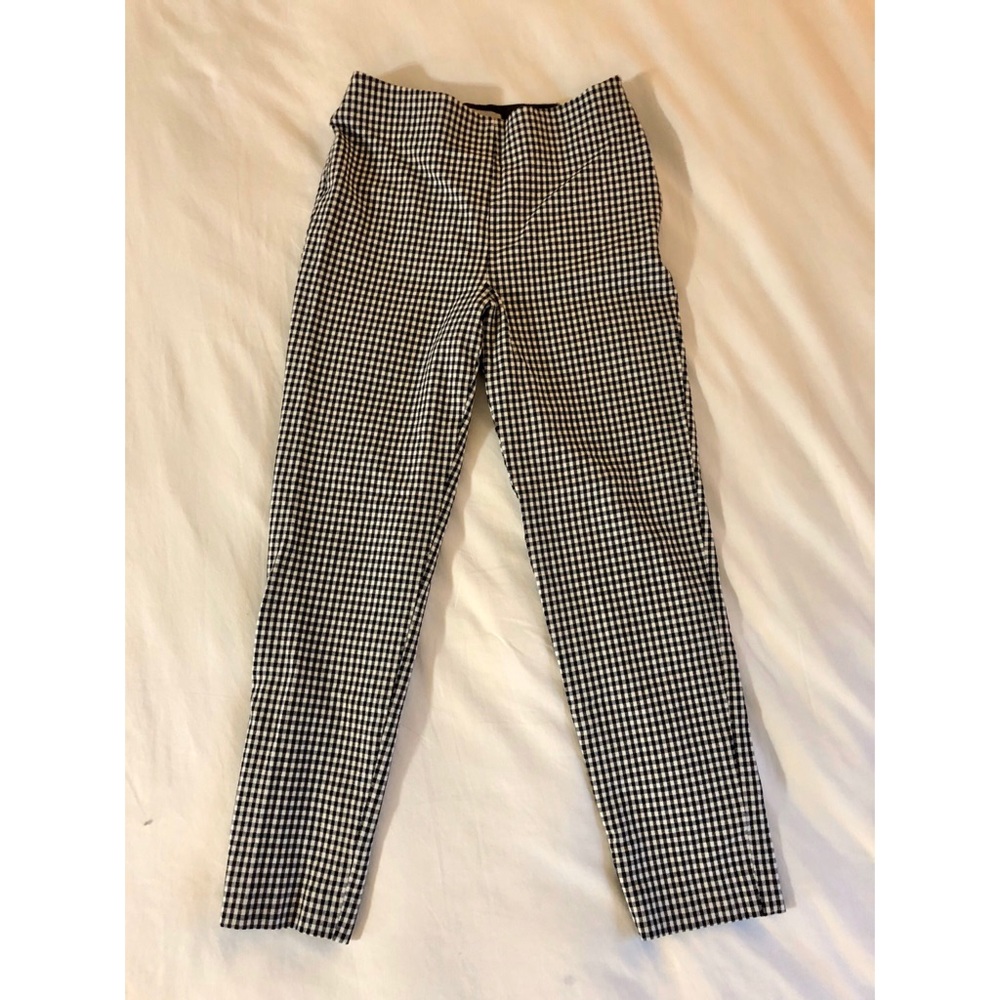 Checkered Skinny-Fit Pants